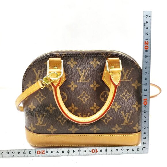 Louis Vuitton Alma BB brown Monogram Hand Bag mon-1129-091025 - Picture 2 of 16
